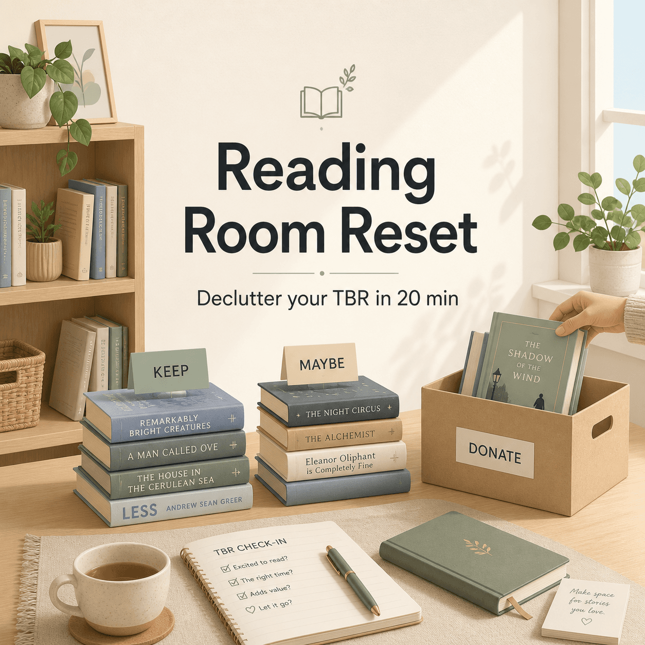 The Reading Room Reset: Declutter Your TBR in 20 Min