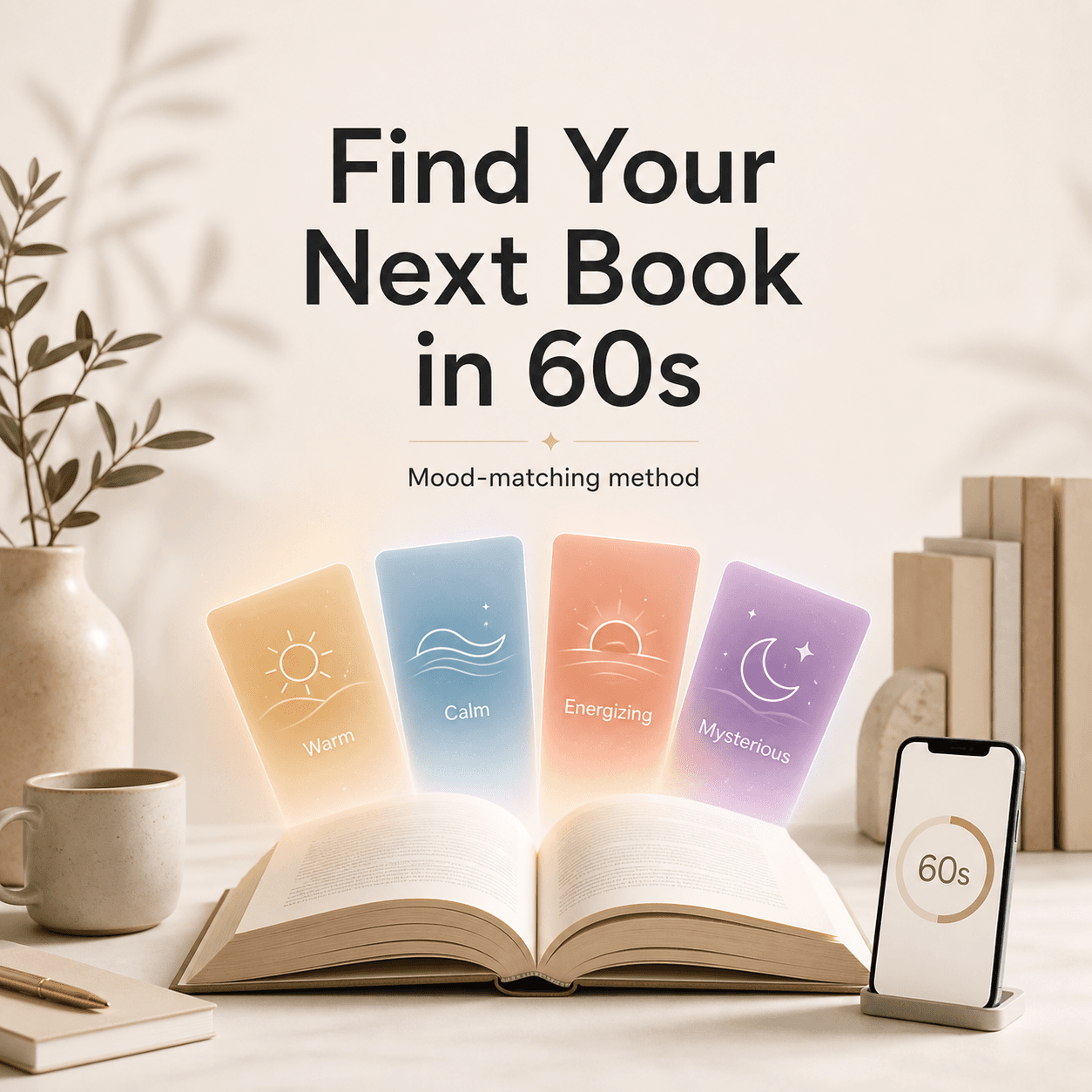 Your Next Book in 60 Seconds: A Mood-Matching Method