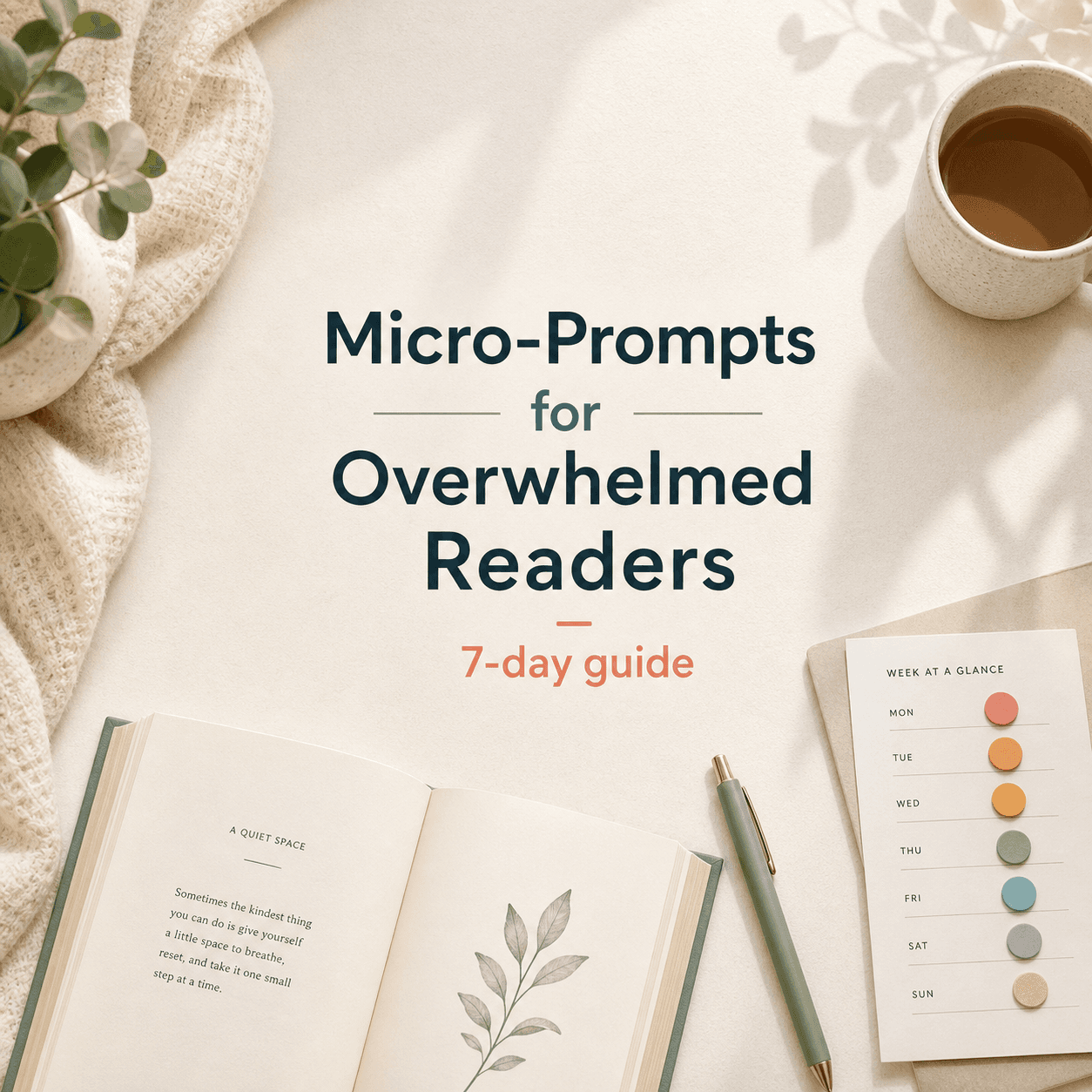 A Week of Micro-Prompts for Overwhelmed Readers