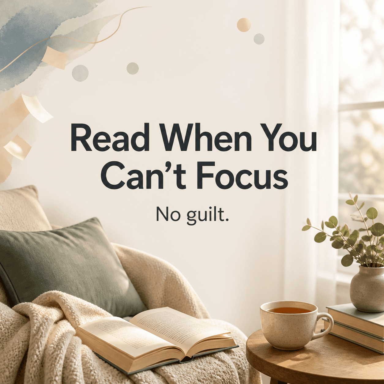 How to Read When You Can’t Focus (No Guilt)