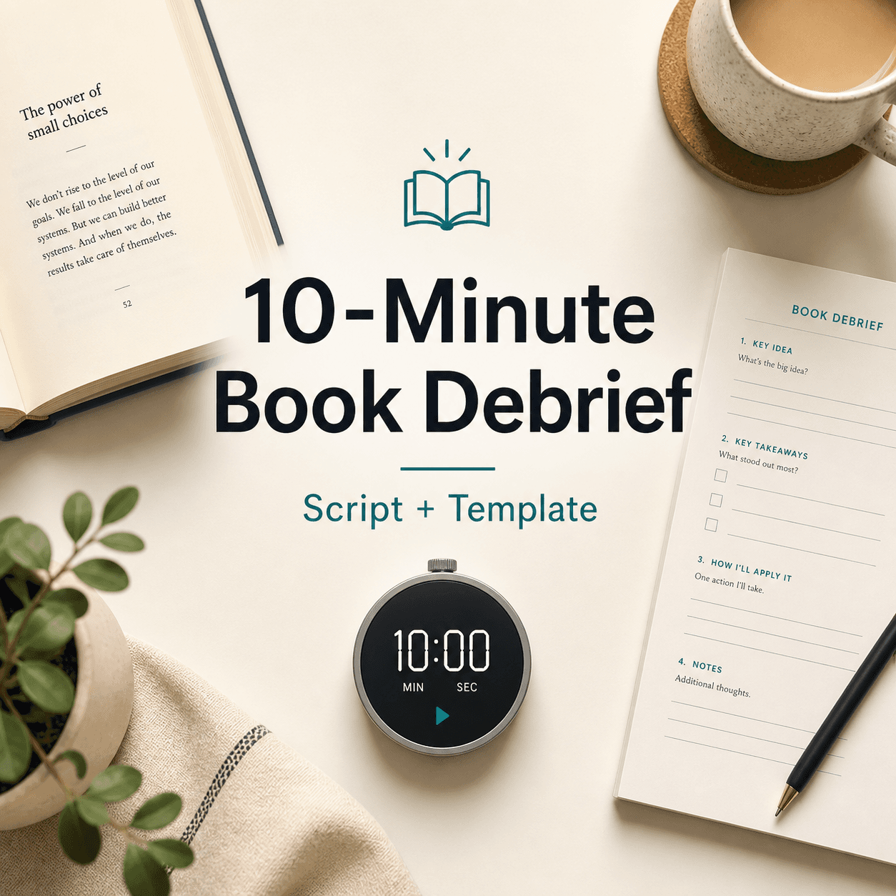 The 10-Minute Book Debrief (Script + Template)